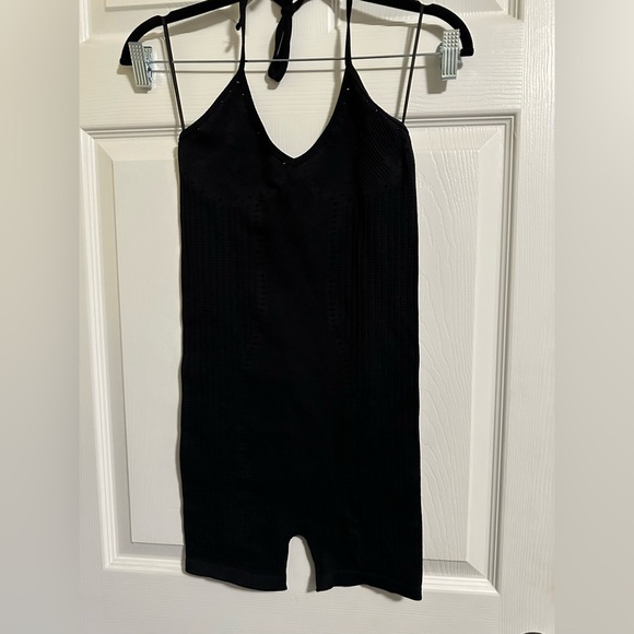 Zara Limitless Contour Collection Black Romper Women Size XS/S - Picture 1 of 3